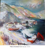 Winter at Frenshmen Cove, Oil on Canvas